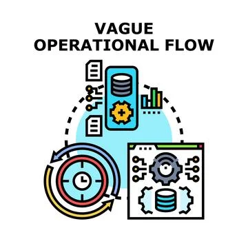 Vague operational flow concept vector illustration Stock Illustration