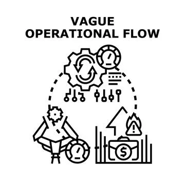 Vague operational flow concept vector illustration Stock Illustration
