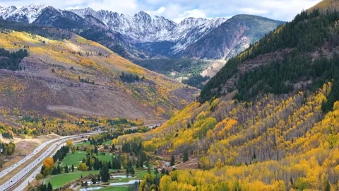 Vail Gore Range 02 | Autumn Colors | 4K Drone Footage Stock-Footage 259887473