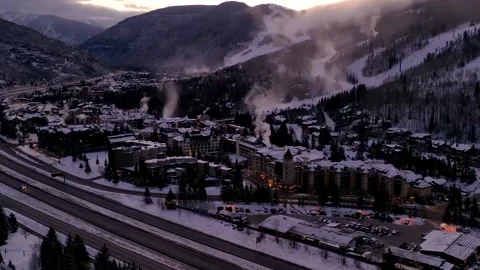 Vail Morning Timeplapse Stock Footage 166927863