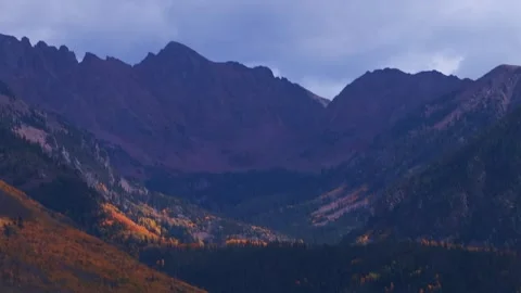 Vail Pass Colorado Eagles Nest Mount Silverthorne Mount Powell Rocky Mountains Stock Footage 322149765