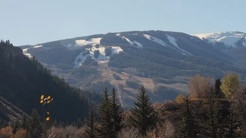Vail Valley Avon Beaver Creek, Colorado - Mountain on Sunny Day Stock Footage 104882007