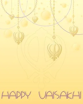 Vaisakhi greeting Stock Illustration