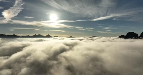 Val Gardena - Above the clouds part one Video stock 275891638