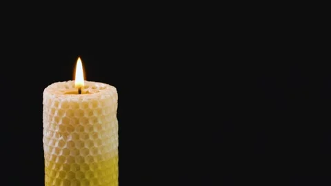 The Valaam candle burns on a black wagon Stock Footage 176888810