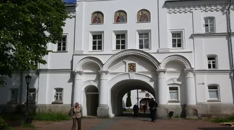 Valaam Monastery of the Transfiguration on the island of Valaam Stock-Footage 67580902