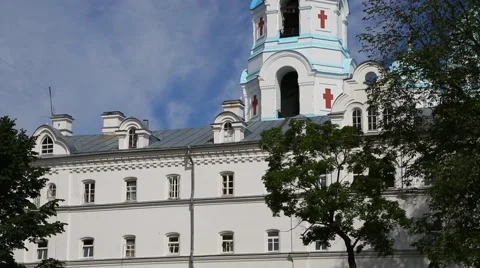 Valaam Monastery of the Transfiguration on the island of Valaam Stock Footage 67580904
