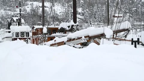 Valdemarsvik, winter Stock Footage 148230737