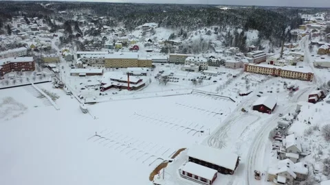Valdemarsvik, winter 库存影片 164396948