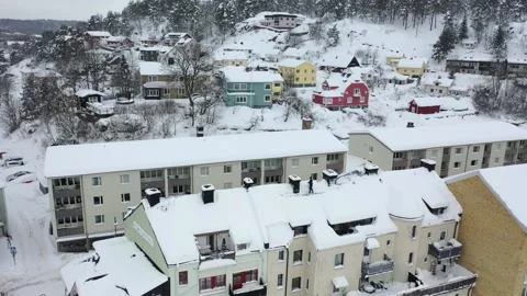 Valdemarsvik, winter Stock Footage 164396950