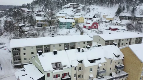 Valdemarsvik, winter Stock Footage 164396952