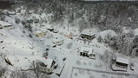 Valdemarsvik, winter Stock Footage 164396997