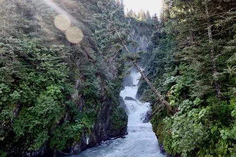 Valdez Alaska Waterfall Stock Photos
