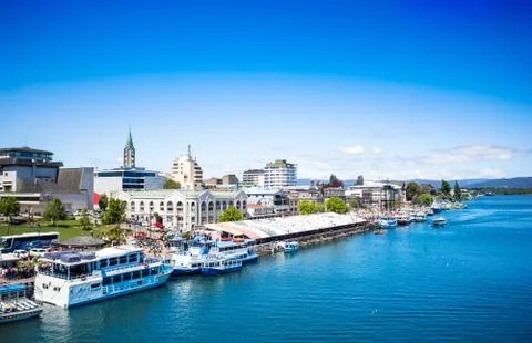 Valdivia view from the river Stock Photos