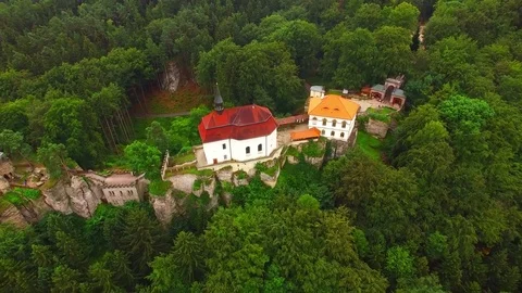 The Valdstejn castle. Stock Footage 72017285