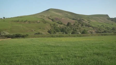 Vale of Edale during spring, Derbyshire, Peak District National Park, England Stock Footage 242621738