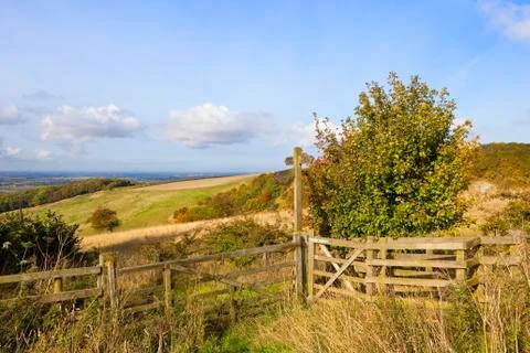 Vale of york footpath Stock Photos