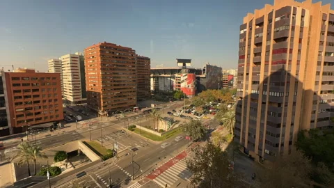 Valencia city time lapse Stock Footage 256143208