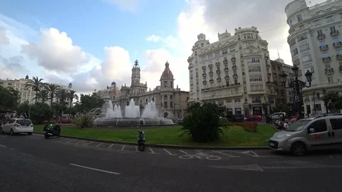 Valencia city view 3 Stock Footage 79704667
