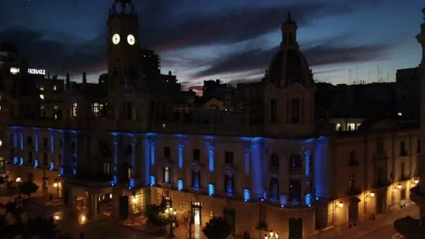 Valencia by Dusk Stock Footage 192986942