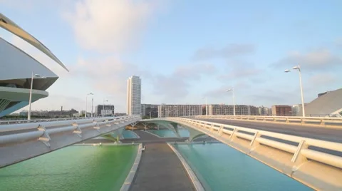 Valencia Evening Traffic Stock-Footage 7872338