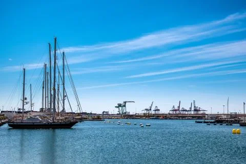 Valencia Harbor Stock Photos