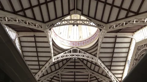 Valencia, inside the Mercado Central Stock Footage 133352703