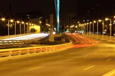 Valencia at night Stock Photos