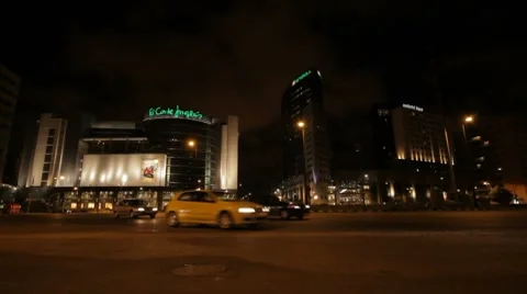 Valencia Night Traffic Stock-Footage 7770401