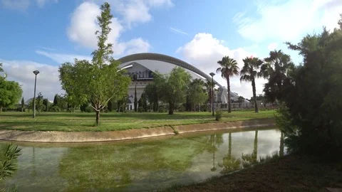Valencia Opera house 3 Stock Footage 79705005