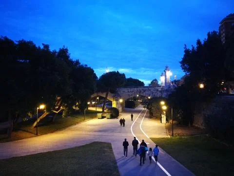 Valencia Park 库存照片