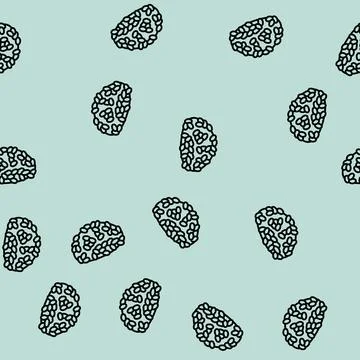 Valencia rice line seamless pattern Illustrazione stock