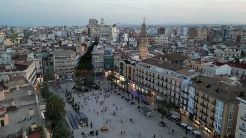 Valencia Sky View Spain Stock Footage 246724610