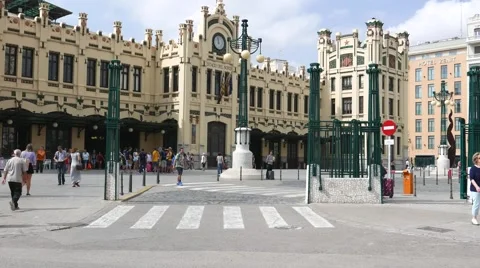 Valencia, Spain Train Station Stock-Footage 54659727