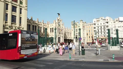 Valencia, Spain Train Station Stock Footage 197363218