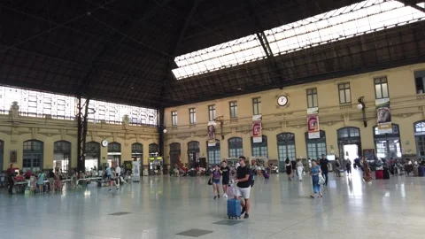 Valencia, Spain Train Station Stock Footage 245544179