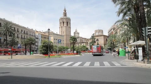 Valencia Square 库存影片 7904369