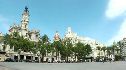 Valencia Square Video stock 11954036