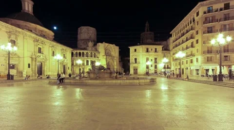 Valencia Virgin Square TL A Stock-Footage 8516227