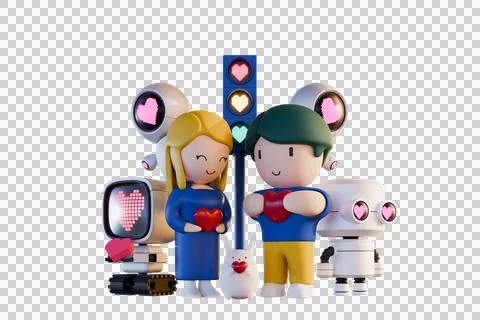 Valentine 3D Render Illustration Stock Illustration