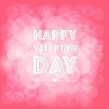 Valentine Background, Bokeh Abstract Background. Stock Illustration