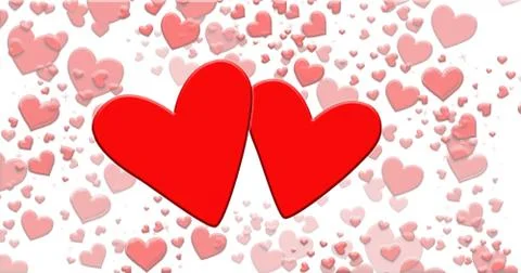 Valentine background , celebration of tiny hearts. 스톡 일러스트