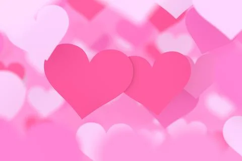 Valentine background design. 3D rendering. Stock Illustration