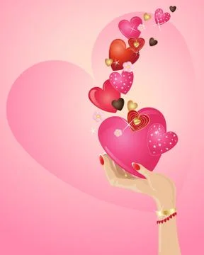 Valentine background Stock Illustration