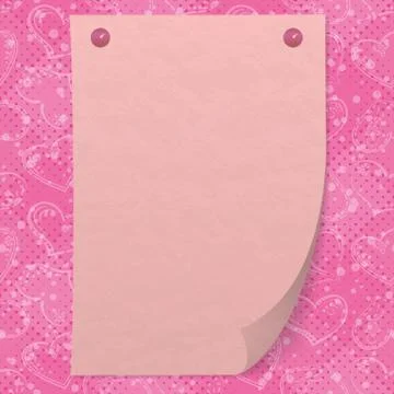 Valentine background with paper Stock Illustration