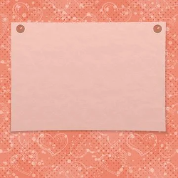 Valentine background with paper Illustrazione stock