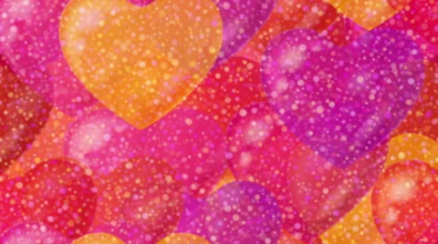 Valentine background, seamless loop Video stock 48993685