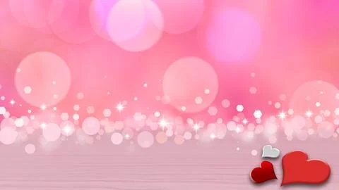 Valentine background on the table Stock Illustration