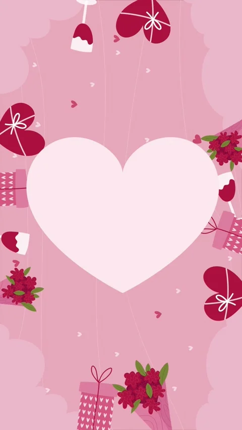 Valentine background video Stock Footage 299516944