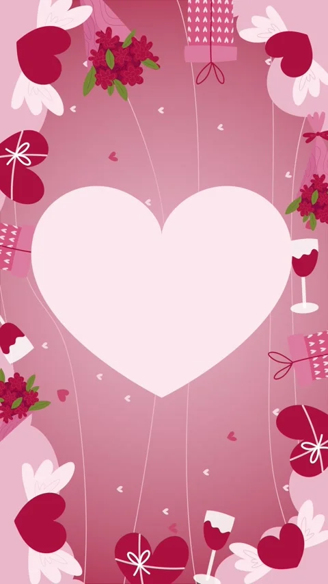 Valentine background video Stock Footage 299517234